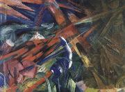 Franz Marc The fate of the animals Sweden oil painting artist